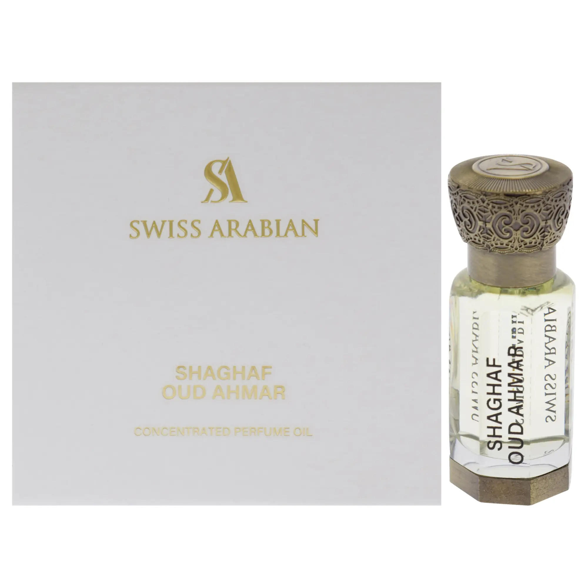Shaghaf Oud Ahmar by Swiss Arabian for Men - 0.39 oz Perfume Oil