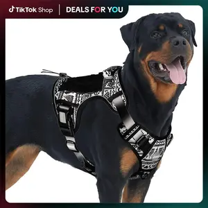 AUROTH Tactical Bohemia Dog Harness for Small to Large Dogs , Durable Reflective Dog Harness, Easy to Control, Large Dogs No Pull Adjustable Pet Harness, Dog & Cat Accessories, Pet Supplies