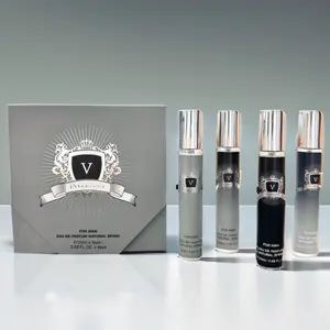 Men's Perfume, 4 Counts/set Aquatic Wooden Scented Perfume. Longlasting Portable Fragrance for Men,Birthday Gift, Father's Day,Valentine's Day,Perfumes for Men Cologne for Men