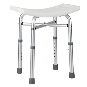 GARVEE Shower Bench Shower Chair for Bathroom Bathtub with Adjustable Height Legs Bear 350 lb Capacity Slip Resistant