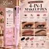 1260- 4-in-1 Makeup Pencil - Versatile 4-in-1 Makeup Pen for Foundation Concealer Eyeliner & Eyebrow Powder - Compact & Precise Tip for Flawless Look