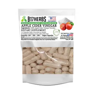 Apple Cider Vinegar Capsules | Veggie Vegan Caps, 550mg