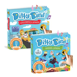 Ditty Bird USB-C Musical Books | Children's Songs & Animal Songs 2-Pack | Fun & Learning Songs | Toddler Toy 12M+ | TikTok Shop Exclusive