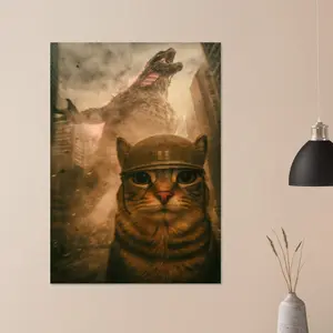 [SALE UP TO 50% + FREE SHIP] Cat Meme Poster  Funny Internet Kitty Wall Art  Viral Humor Decor