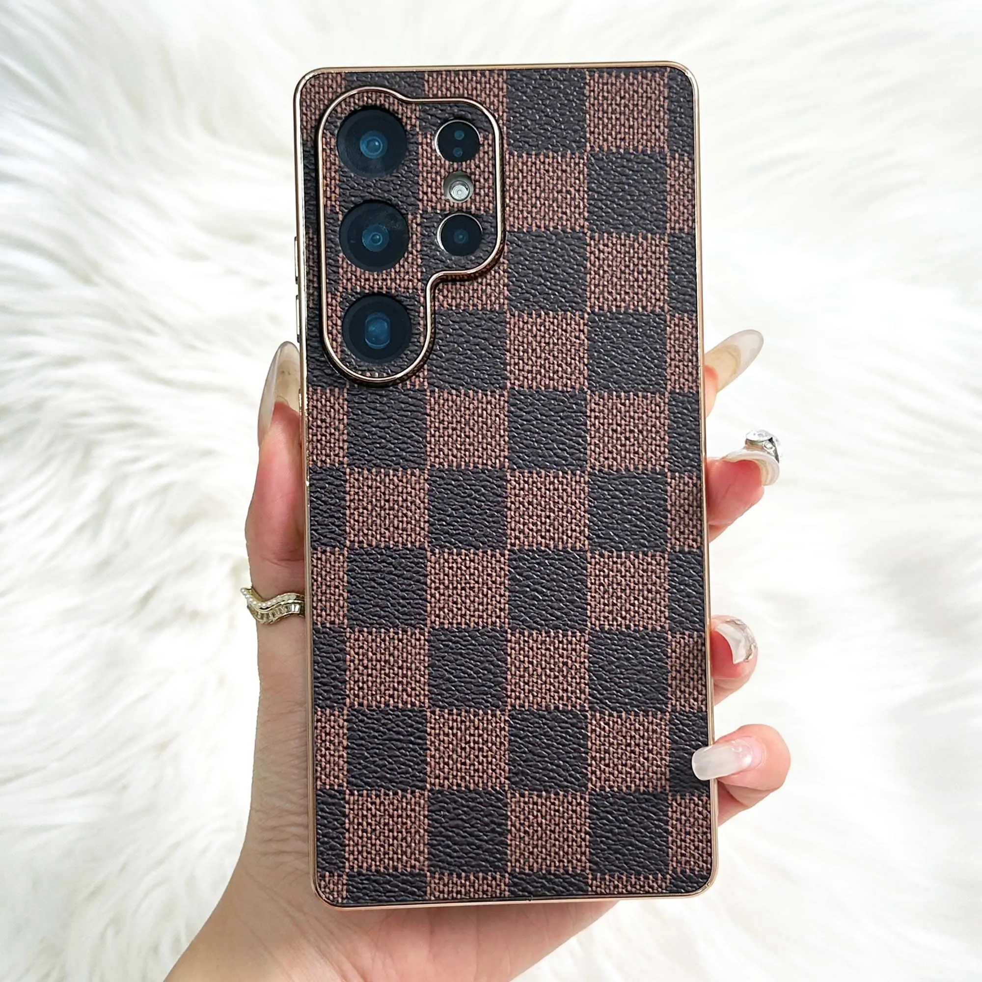 Stylish Leopard Pattern Leather Galaxy Shockproof Corners Phone Cases for Galaxy S26 S25 S24 S23 Plus Ultra