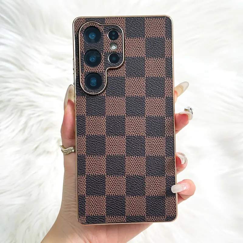 Stylish Leopard Pattern Leather Phone Case with Shockproof Corners for Samsung Galaxy S26, S25, S24, S23 Plus, Ultra - Smartphone, Cellphone, Handheld Devices Protection ZT
