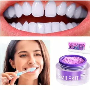 1-PACK Purple Whitening Tooth Powder, Deep Cleaning Oral Freshness, Teeth Whitening, Portable Home Travel Use TOOTHPOWDER, 12g Clean Tooth Powder