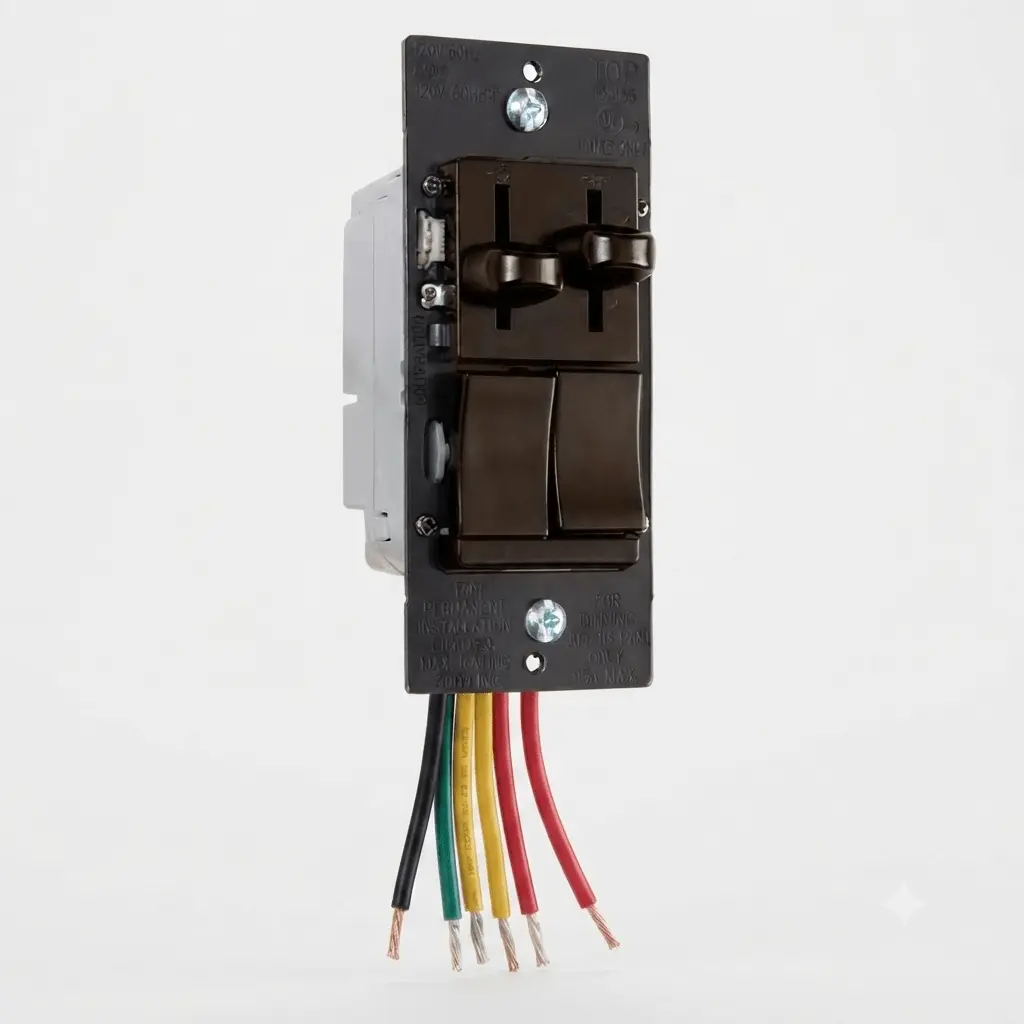 Legrand Pass & Seymour 450W LED/CFL Dimmer Switch Brown