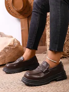 Vintage Style Thick Sole Elevator Boots, Winter New Lace-Up Short Boots, PU Material, Rubber Sole, All Seasons, Less Than Ankle Height