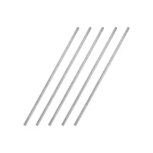 2.5mm x 150mm 304 Stainless Steel Solid Round Rod for DIY Craft - 5 count