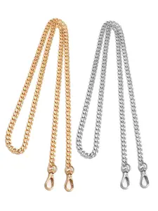 Detachable Chain Strap Zinc Alloy Fashion Snake Bone Design, Convenient Bag Replacement Extender, Stylish Shoulder Strap for Daily Use