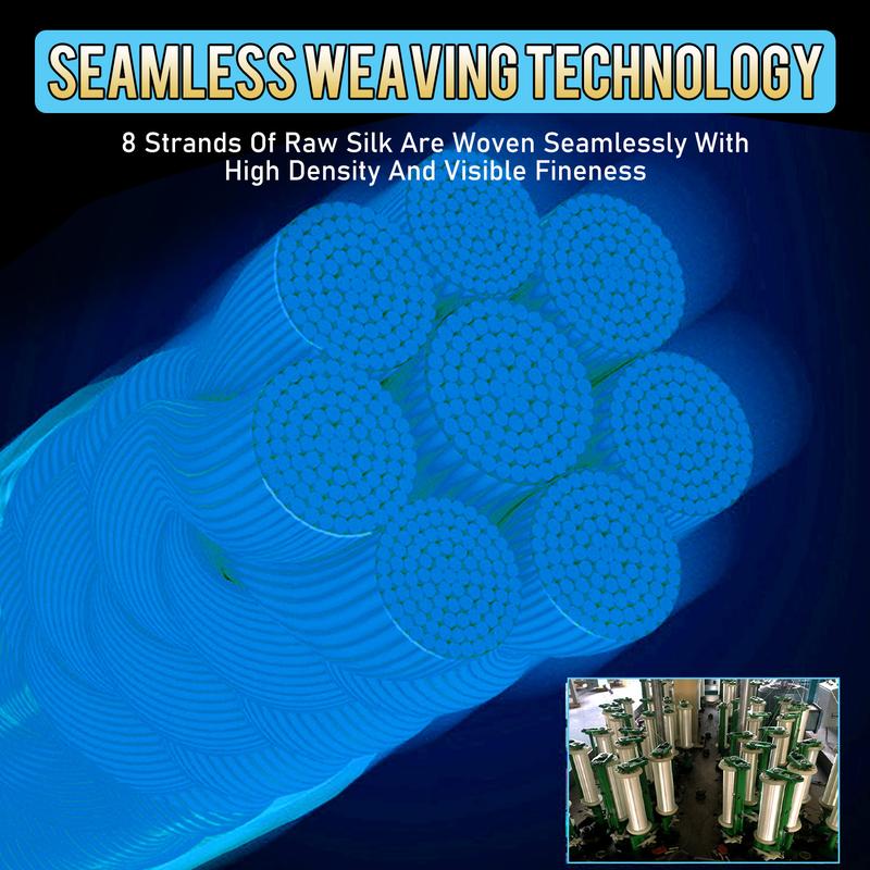 Sougayilang 300m 8X Braided Fishing Line Super Power Abrasion Resistant, Zero Stretch Super Strong Superline for Freshwater & Saltwater Fishing - Multi-Colored, Durable High-Quality Gift for Anglers fishing line Fluorocarbon Leader