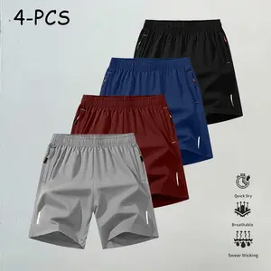 Men’s 4-Pack Quick-Dry Athletic Shorts – Stylish, Versatile Outdoor Casual Shorts