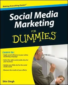 USED-Social Media Marketing For Dummies by Shiv Singh (Paperback)