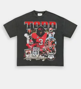 TODD GURLEY-UGA TEE, Retro Football Shirt ,Football Shirt Christmas Gift Unisex, Football 90s Vintage Fan Gift,football American Graphic Vintage, Gift For women And Man Unisex T-shirt