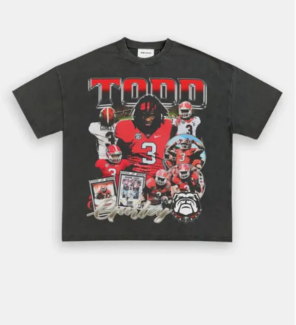 TODD GURLEY-UGA TEE, Retro Football Shirt ,Football Shirt Christmas Gift Unisex, Football 90s Vintage Fan Gift,football American Graphic Vintage, Gift For women And Man Unisex T-shirt