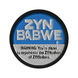 Zyn | Zynbabwe Embroidered Patch | Unofficial Zyn Merch