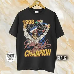 Comfort Colors Vintage 1998 Daytona 500 Dale Earnhardt T-Shirt, Nascar Racing Shirt, Retro 90s Racing Graphic Shirt