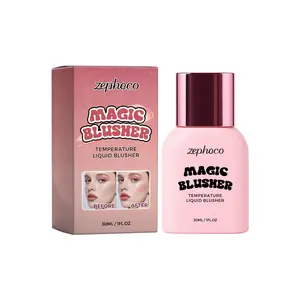 Zephoco Temperature-Active Liquid Blush | Natural Color, Smooth & Glowy Finish
