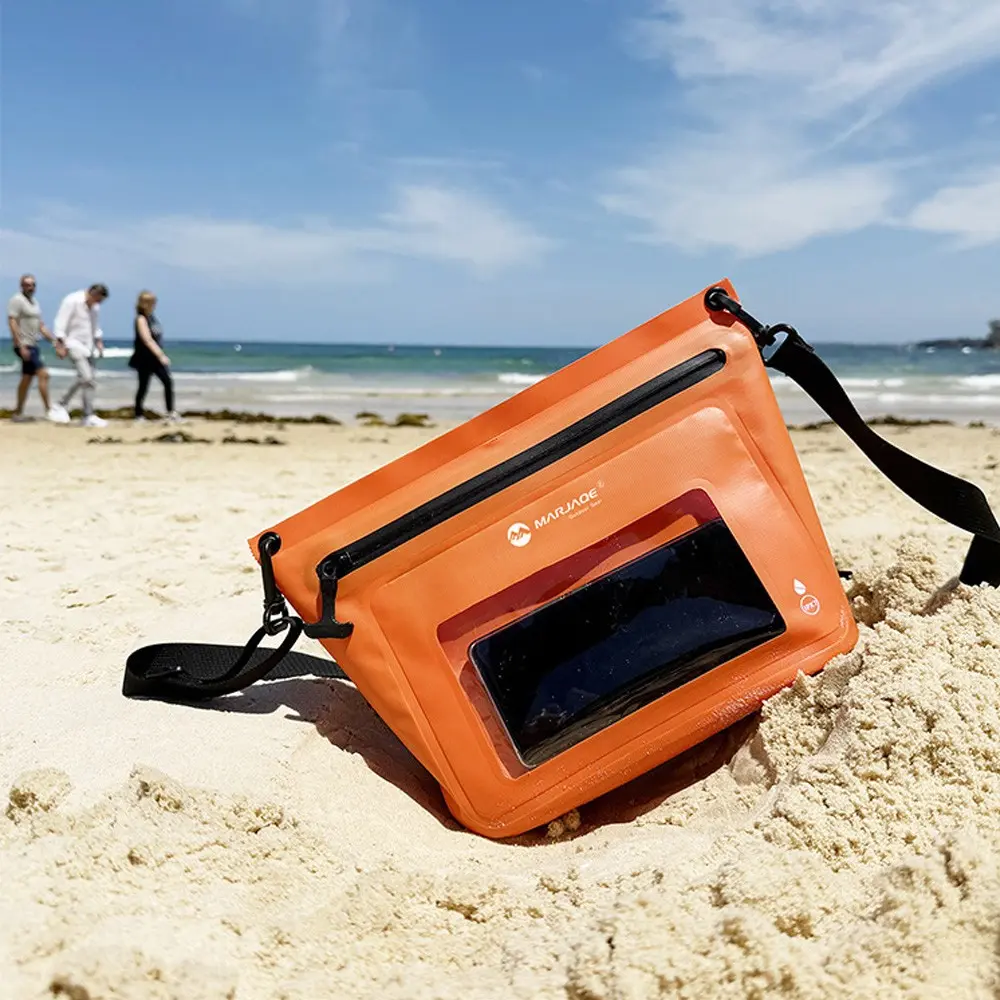 Ipx7 Waterproof Bag with Touchscreen Phone Pocket, Floating Airtight Shoulder Bag for Swimming, Rafting, Cycling, Hiking, Dry Bag