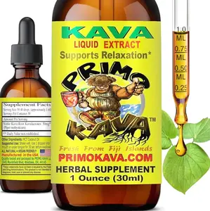 Drops | Natural Kava from Fiji | Fast Acting Kava Root Extract for Calming & Relaxation | 50 mg Potent Kavalactones | 1 oz