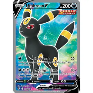 Pokemon TCG Umbreon V (Full Art) Evolving Skies Near Mint Trading Card Single