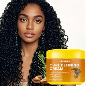 Rozino Curl Defining Cream 50g, Lightweight Non-Greasy Hydrating Formula, Strong Hold, Long-Lasting Style, Suitable for All Hair Types