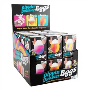 Changes color upon contact with water. Egg-shaped stress-relieving toy for adults.