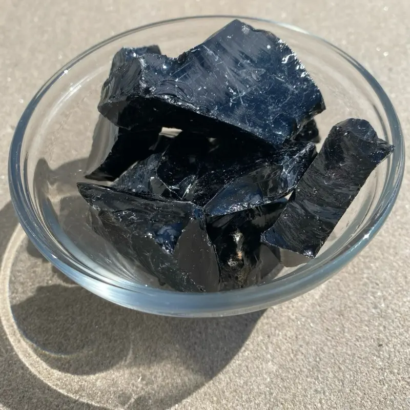 Rough Black Obsidian Stone