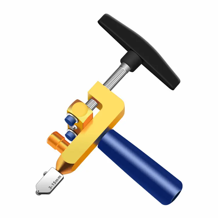 2-in-1 glass cutting tool kit: break pliers and glass cutter, tungsten hand portable glass knife suitable for ceramic, mirror, and manual tile cutting; includes 2 tungsten blades.