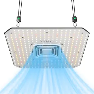 VIVOSUN AeroLight A100SE LED Grow Light 100W for 2x2/3x3 Grow Tent with Integrated Circulation Fan Compatible with App Used with Growhub Controller E42A/E25 to Achieve More Functions