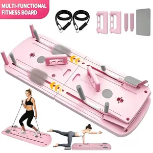 8-in-1 multifunctional foldable ab board — portable home yoga/Pilates trainer, full-body fitness equipment, suitable for small apartments, core training tool for home Pilates