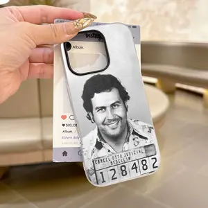 Narcos TV Series Pablos Escobars Phone Case Suitable for iPhone 17 16e 16 15 14 13 12 11 Pro Max Air XR XS X 7 8 Plus Protective Soft TPU Matte Double-layer Back Cover