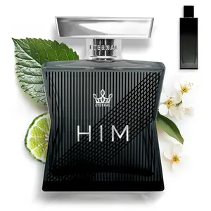 Eternal Him - Inspired by Designer Aromatic Bergamot Cologne - 3.4 oz (100ml) - EDP - Long-lasting - Vegan - Clean Ingredients - Cologne Spray for Men - 2000 sprays per bottle Eau De Parfume Woody Spicy Fragrance