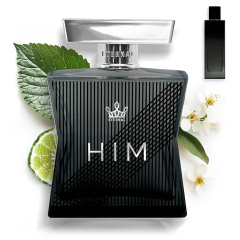 Eternal Him - Inspired by Designer Aromatic Bergamot Cologne - 3.4 oz (100ml) - EDP - Long-lasting - Vegan - Clean Ingredients - Cologne Spray for Men - 2000 sprays per bottle Eau De Parfume Woody Spicy Fragrance