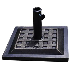 Outdoor 17.5 Inch Heavy Duty Square Umbrella Base Stand of 30 lbs for Outdoor