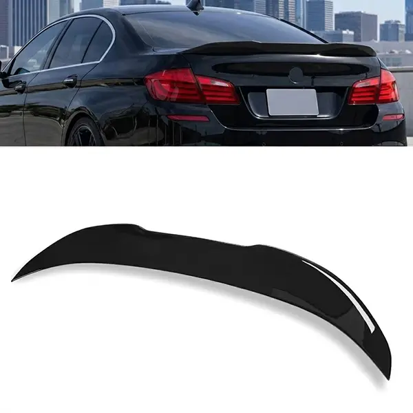 Gloss Black PSM Style Rear Trunk Spoiler for BMW 5 Series F10 535i 535d 550i M5 2011-2017 - Aerodynamic ABS Wing Lip - Custom Fit Exterior Upgrade