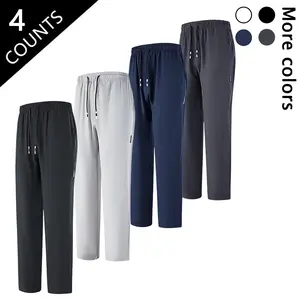 Men’s 4-Pack Loose Fit Pants | Lightweight Gym & Everyday Essentials