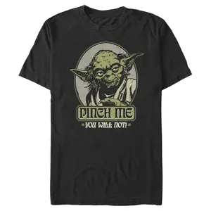 Men's Star Wars Yoda Pinch Me You Will Not T-Shirt
