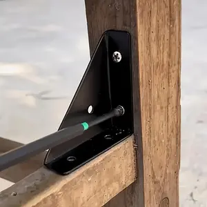 24 heavy-duty iron L-shaped angle brackets with screws-90-degree angle support with thickness of 1.3mm, suitable for furniture, shelves, cabinets and desks-durable metal brackets, suitable for solid home and office maintenance.