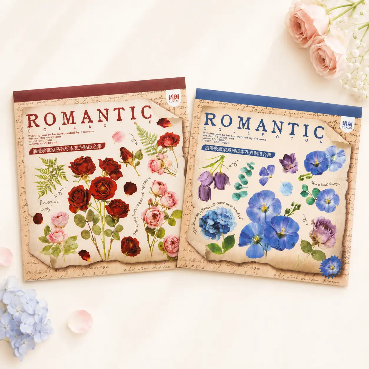 Botanical Flower PET Sticker Book 30 Sheets | Transparent Pressed Floral Stickers for Junk Journaling, Scrapbooking, Planner Decor, Card Making & Stationery Gifts | Buy 1 Get 2 FREE
