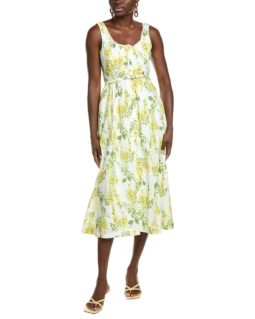 Maison Tara Printed Voile Sleeveless Midi Dress