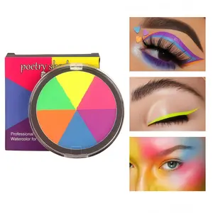 6 Colors Face Painting Set, Safe & Hypoallergenic, Perfect for Music Festivals, Easter, Cosplay, Parties, Body Art Creation
