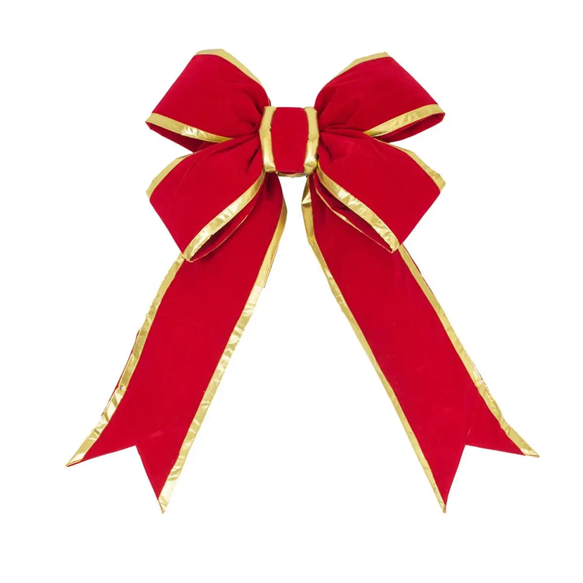 212 MAIN Red-Gold Velvet Fabric Indoor Christmas Bow, 24x30 in, 7 in Festive Home & Party Decoration, Christmas Finds