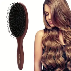 Black Rosewood Hair Care Massage Cushion Comb with Smooth Cleaning High Elasticity Air Cushion Brush