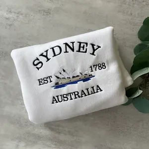 Sydney Australia Embroidered Sweatshirt, Australia Sweatshirt, City Sweatshirt