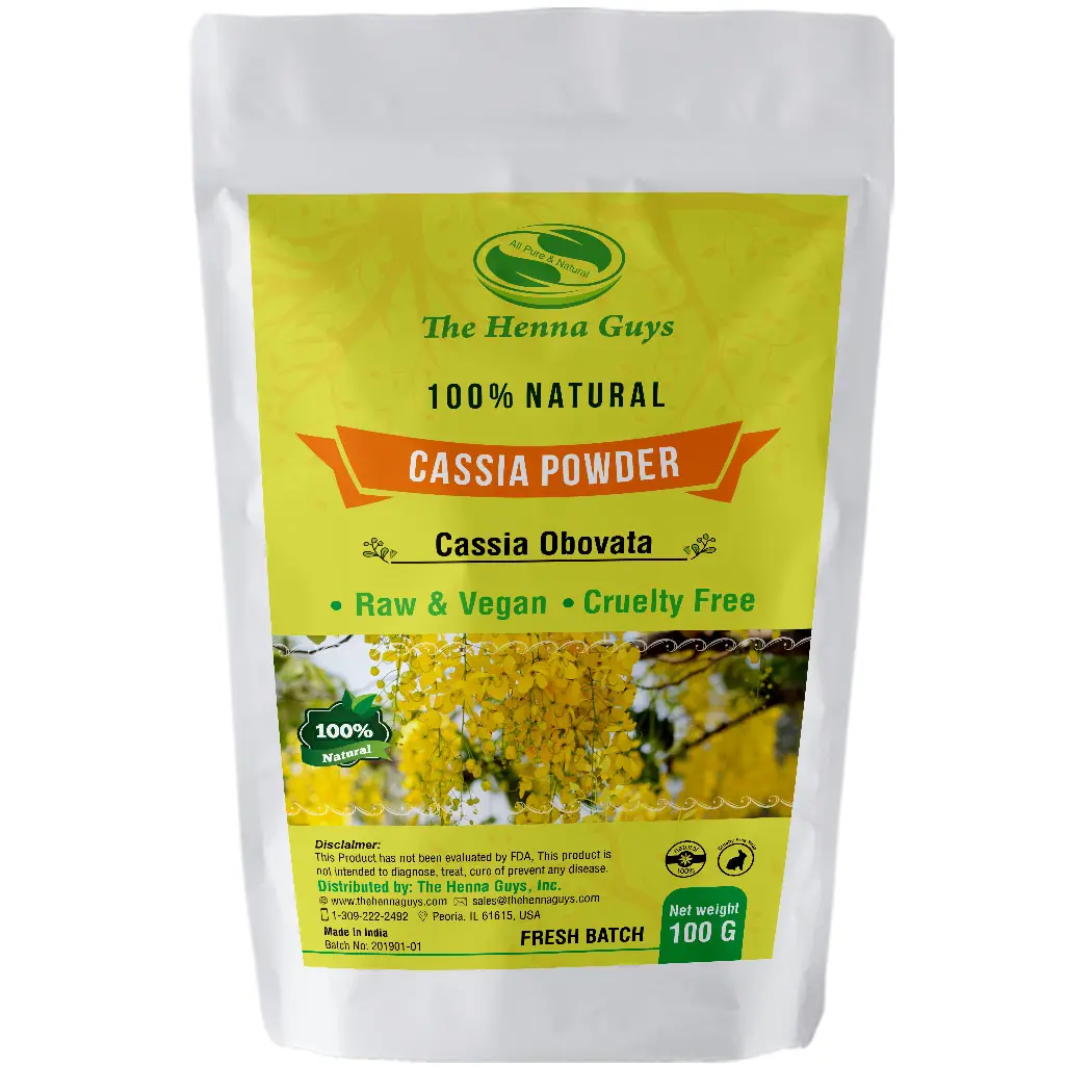 The Henna Guys Blonde Smooth Cassia Powder Hair Conditioner - Haircare Treatment for All Types, Soothing Scalp Care, Strengthens Strands, Reduces Frizz, Boosts Volume, Creates Glossy Smoother Locks