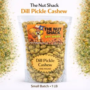 16oz- “BIG DILL” dill pickle cashews- Texas made-tangy and full of flavor-Dill Pickle flavored cashews-16oz