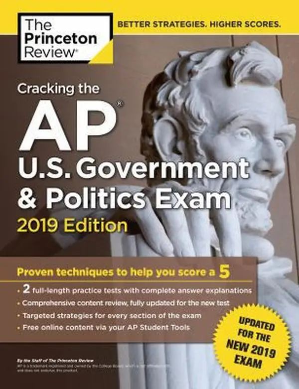 USED-Cracking the AP U.S. Government & Politics Exam, 2019 Edition: Revised for the New 2019 Exam by The Princeton Review (Paperback)