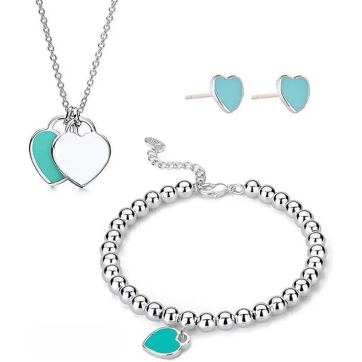 Necklace + Bracelet + Earrings (Set)